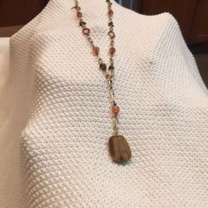 TIGER EYE PENDANT NECKLACE